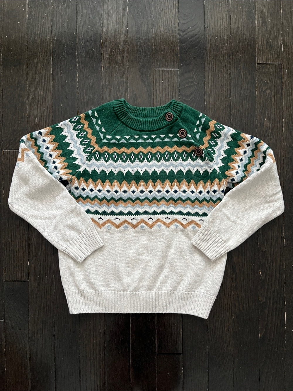 Gymboree Boy’s Fair Isle Holiday Christmas Crewneck Sweater Size 7